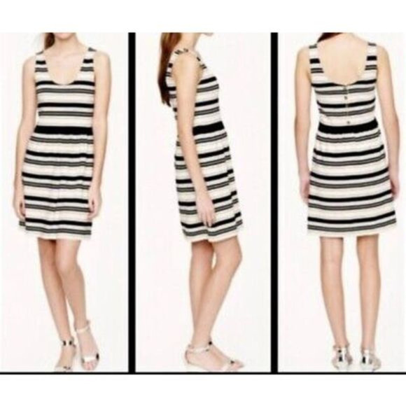 J. Crew Striped Villa‎ sleeve less Dress - Picture 1 of 12